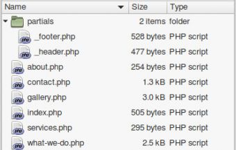 Html Folder Structure Components Website