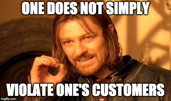 One does not simply violate GDPR