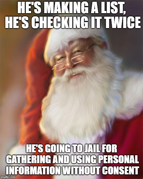 Santa GDPR Violation Meme